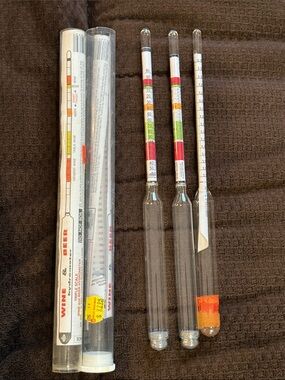 Vintage Hydrometer Wine & Beer Alcohol Meter Brew Wine Beer Cider Alchoholmeter